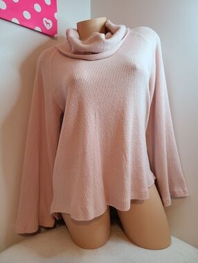 Anthropologie Maeve Super Soft Ribbed Cowl Neck Pullover Sweater Size Sm